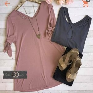Slouchy dark gray top